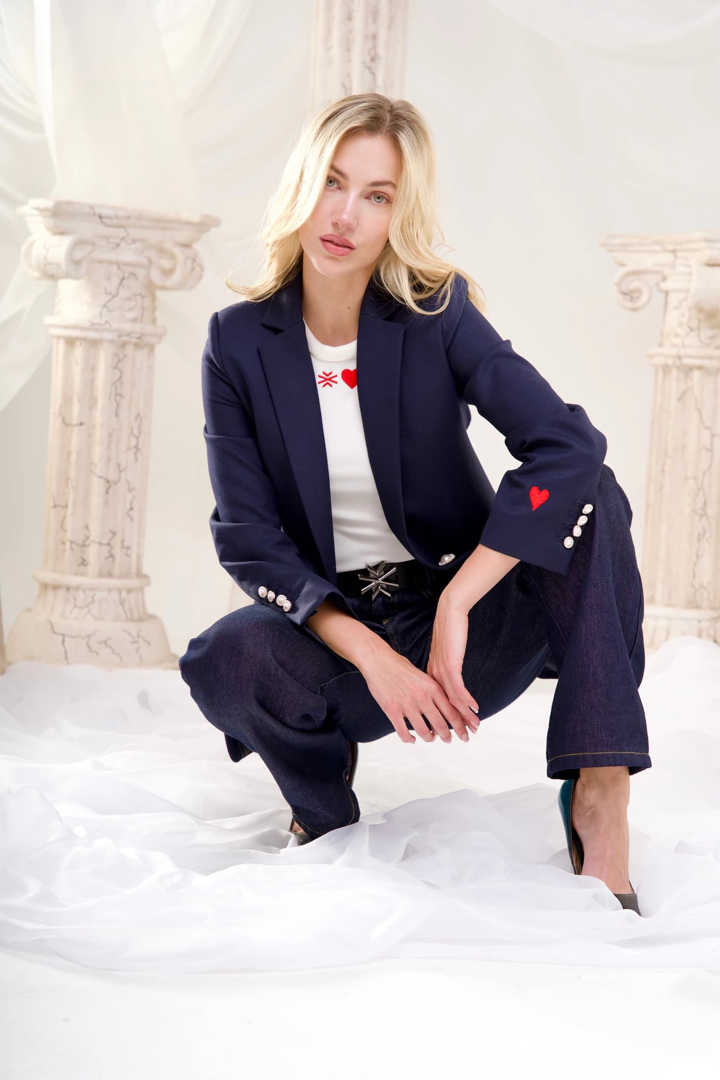 Blazer Clásico Bordado