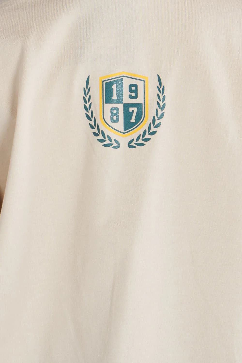 Camiseta oversize estampado New Jersey Beige | DROP 03 | - imagen 6