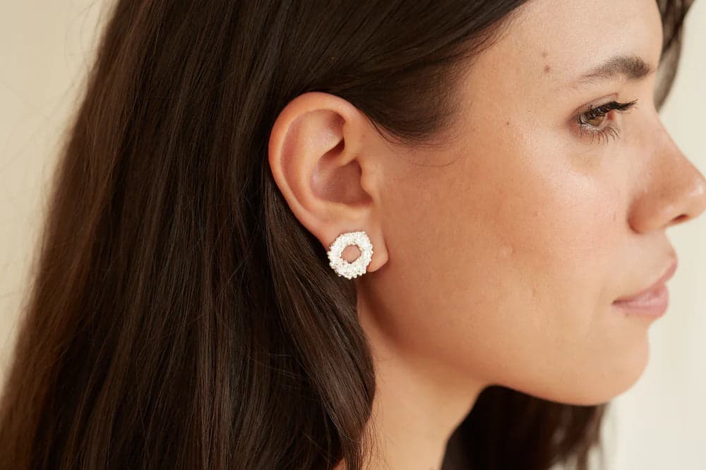 ARETES CÍRCULO HELECHO - imagen 1
