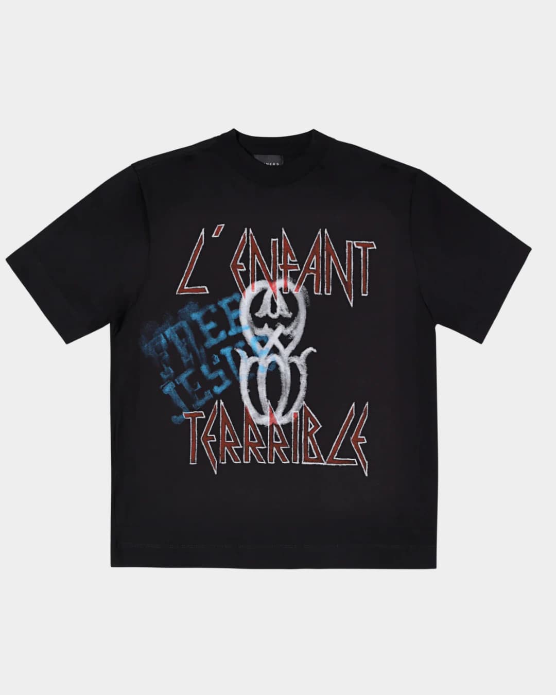 L'ENFANT MONOGRAM BLACK T-SHIRT - imagen 1
