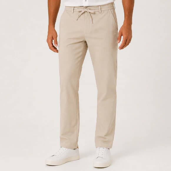 PANTALON RESORTADO 100% POLIESTER HOMBRE