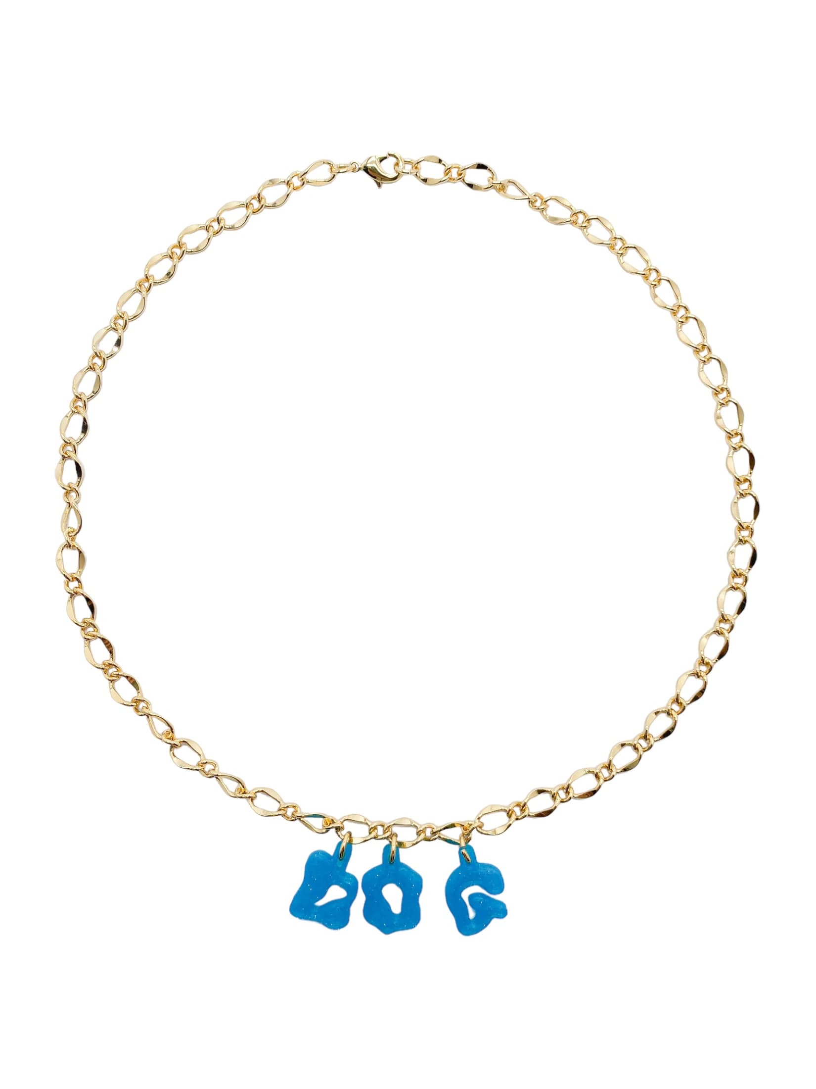 3D custom necklace 3 letters - imagen 1