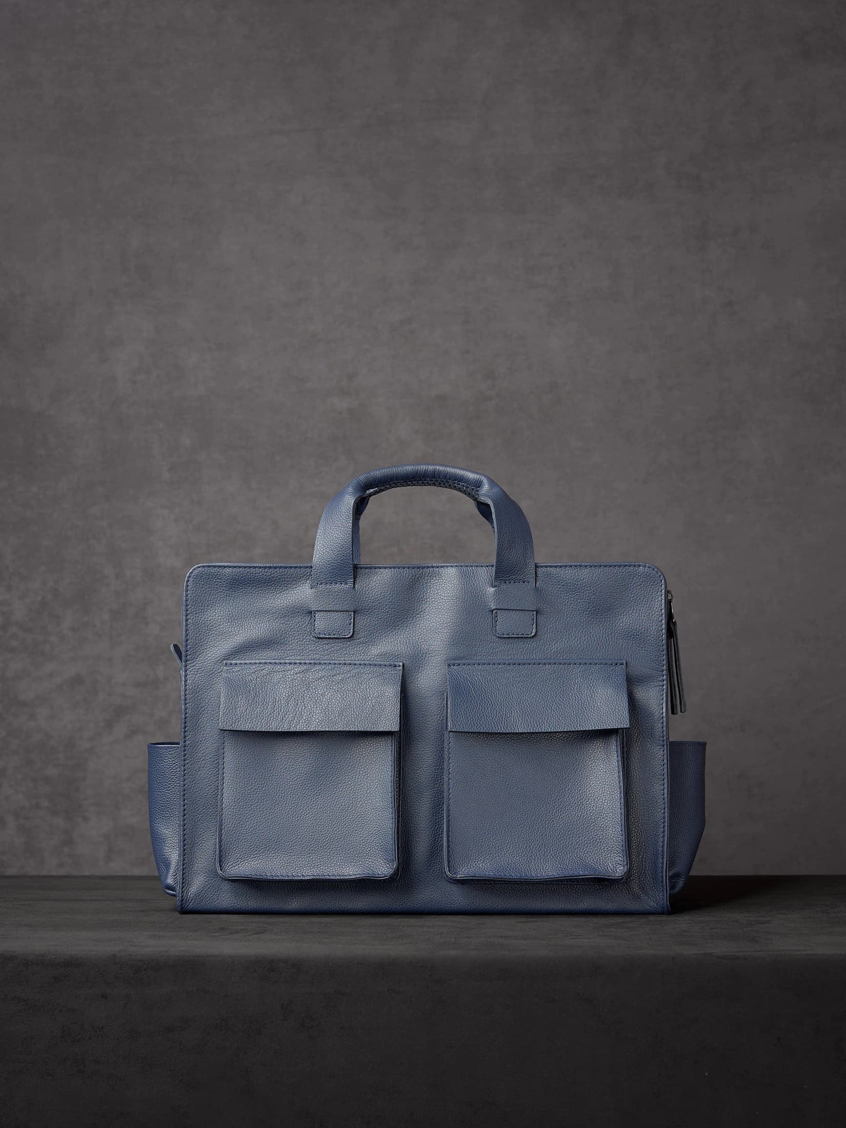 Double Pocket Briefcase · Navy
