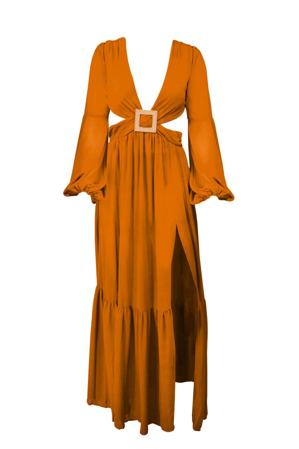 Long Sleeve Cutout Dress - imagen 2