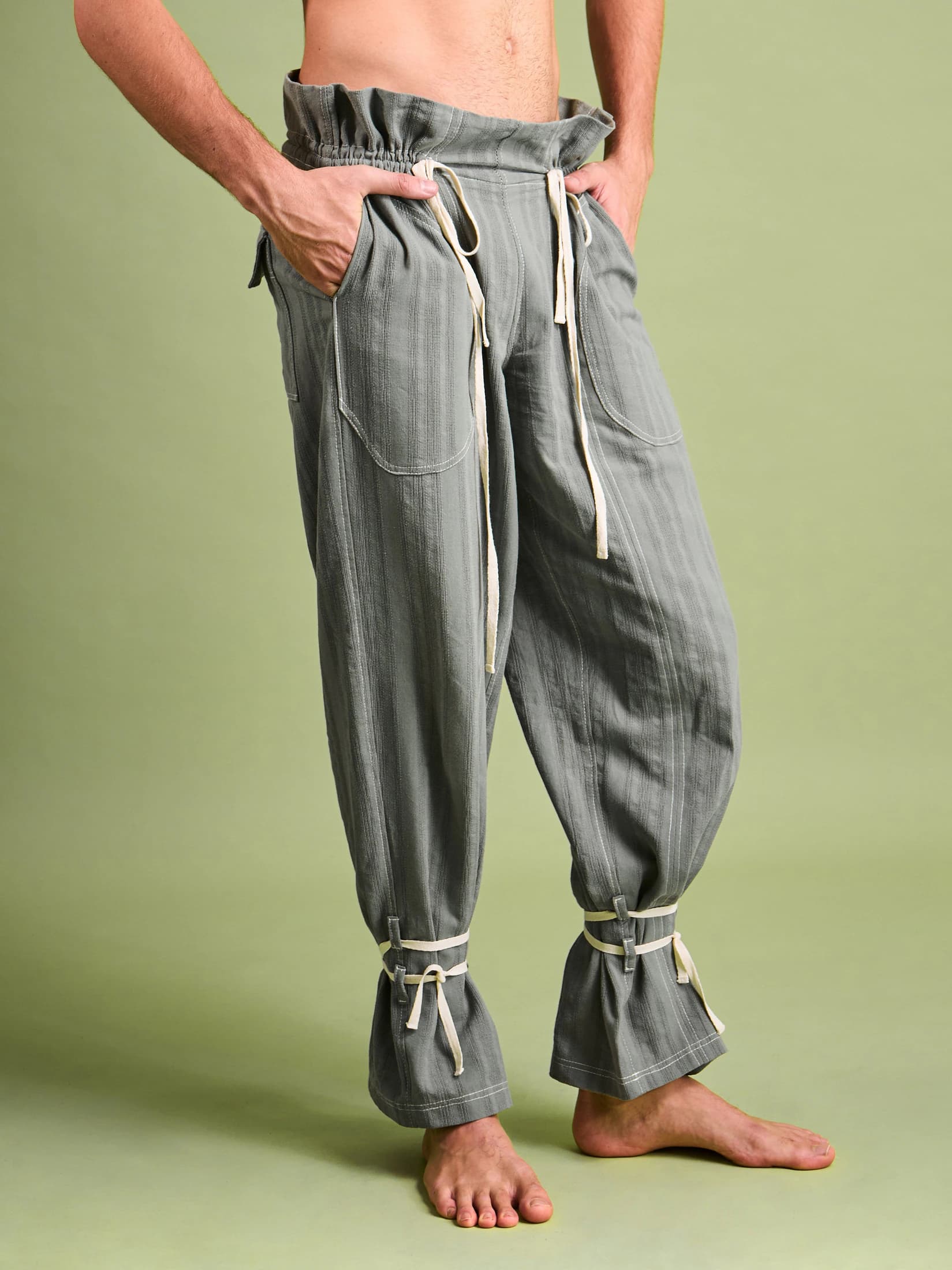 Pantalón Verde Olivo en Algodón