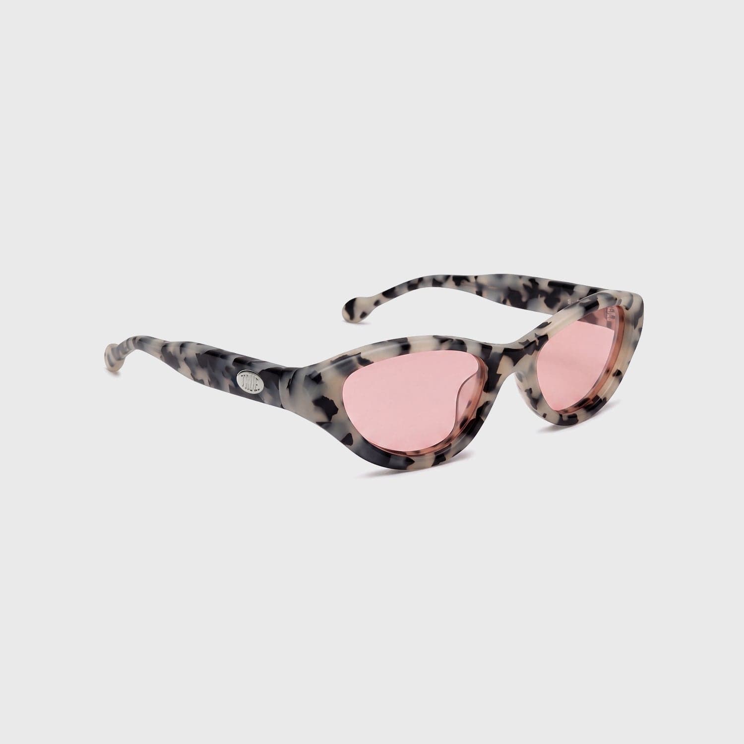 Cat-Eye Sunglasses - Black & White - imagen 1