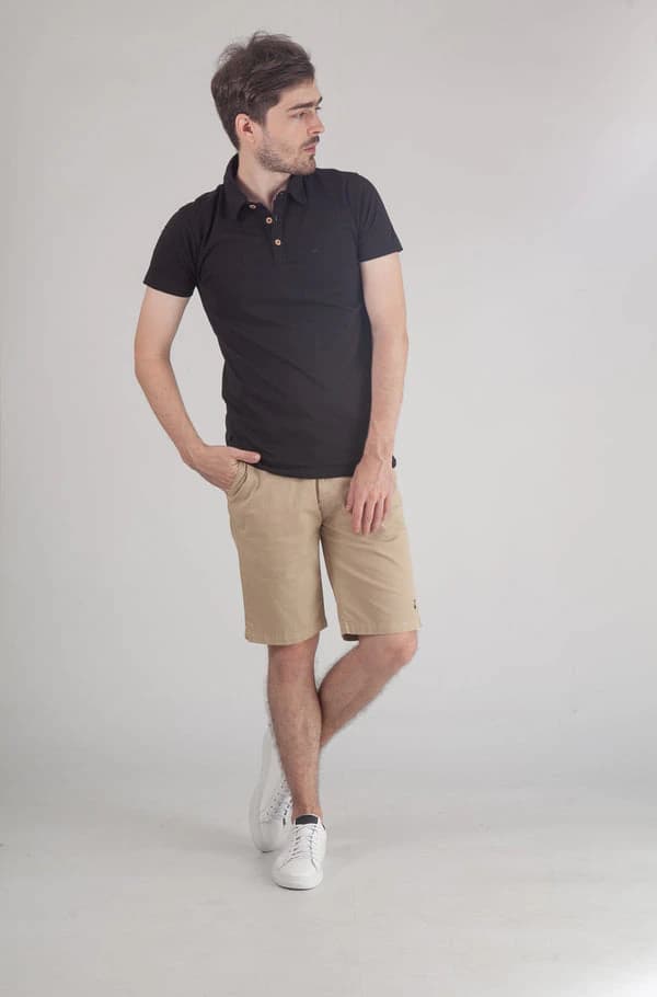 CAMISETA POLO NEGRA - imagen 2