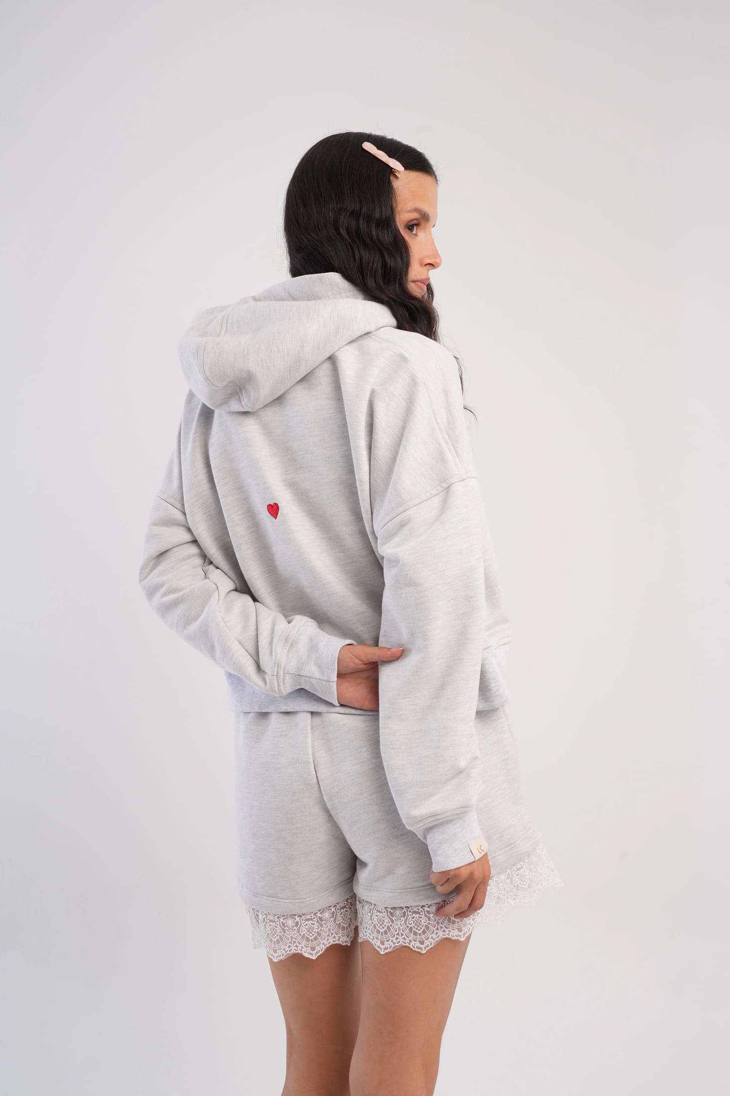 Love hoodie - Gris Jaspe - imagen 5