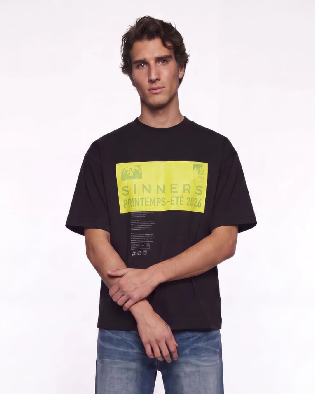 PRE-CAUCION BLACK T-SHIRT - imagen 3