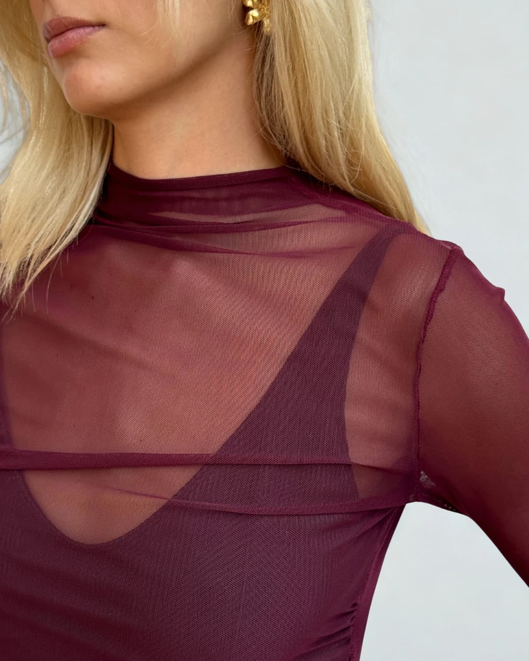 Bell Mesh Burgundy - imagen 3