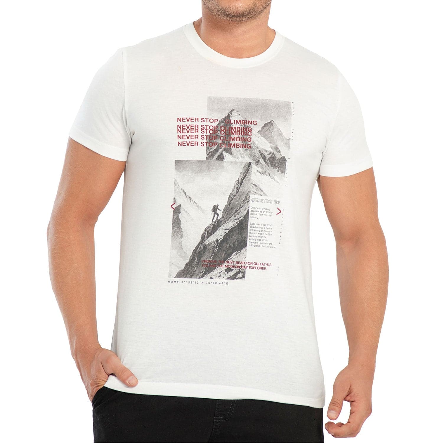 Camiseta Aidan Marfil Croydon para Hombre