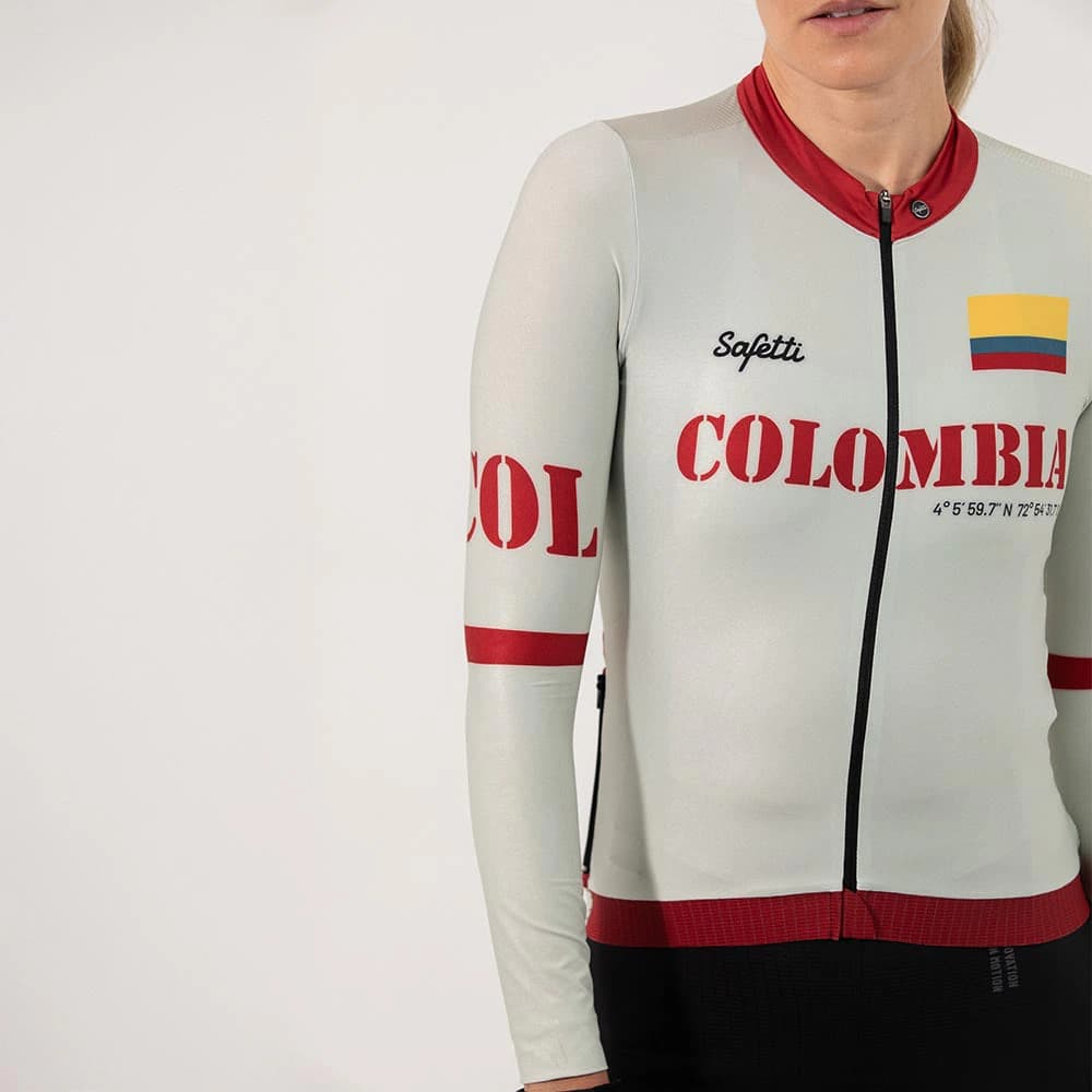 CAMISA CICLISMO MANGA LARGA COLOMBIA 51 PARA MUJER - imagen 4