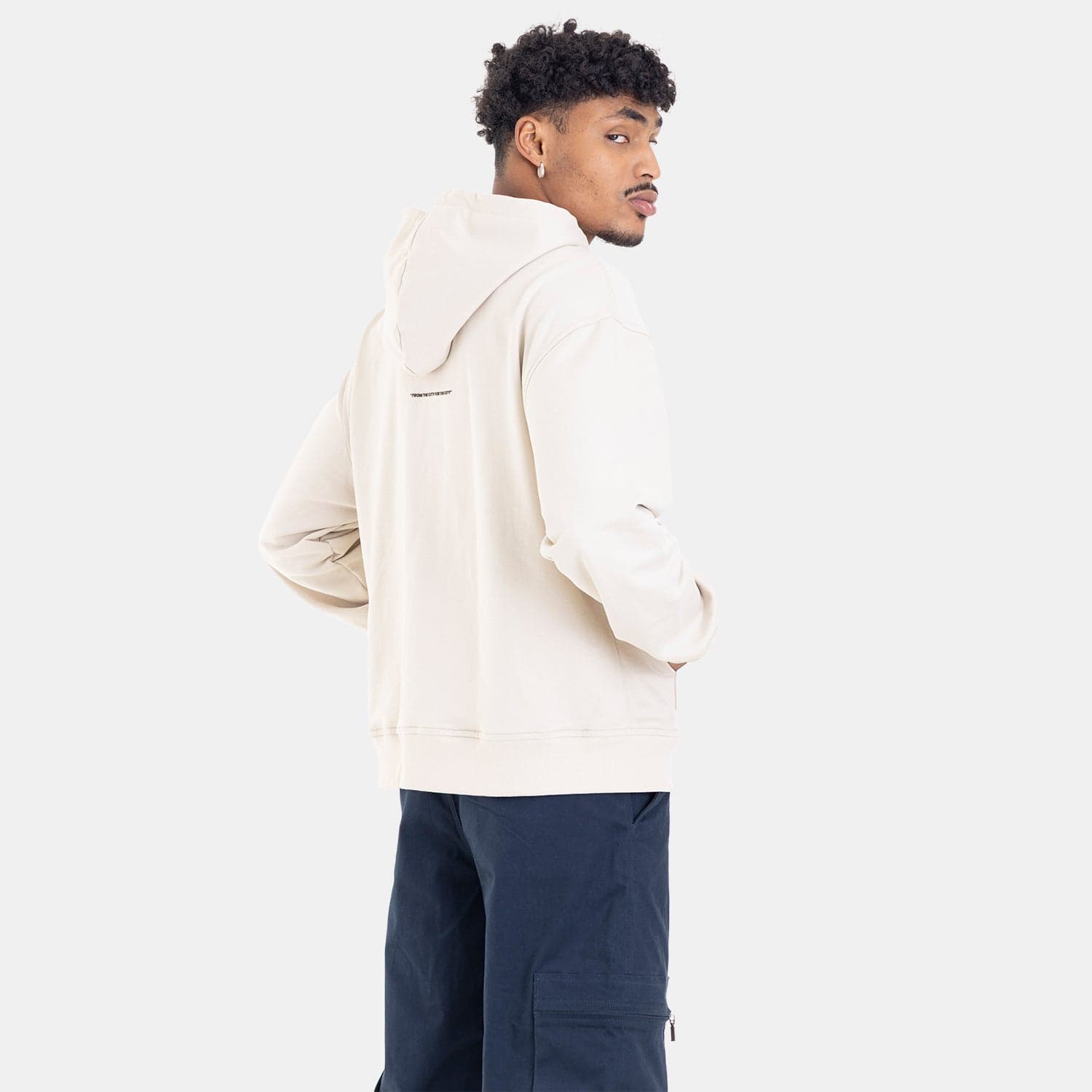 Zip Hoodie Regular Fit Beige - imagen 6