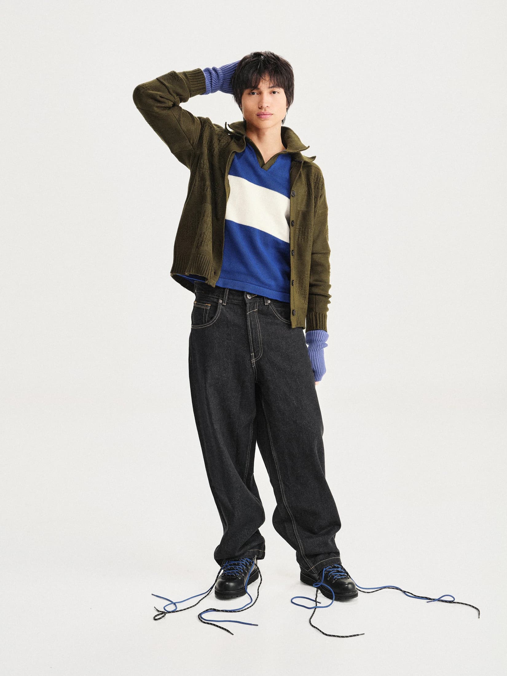 Cardigan Polo Picnic Verde Hombre - imagen 5