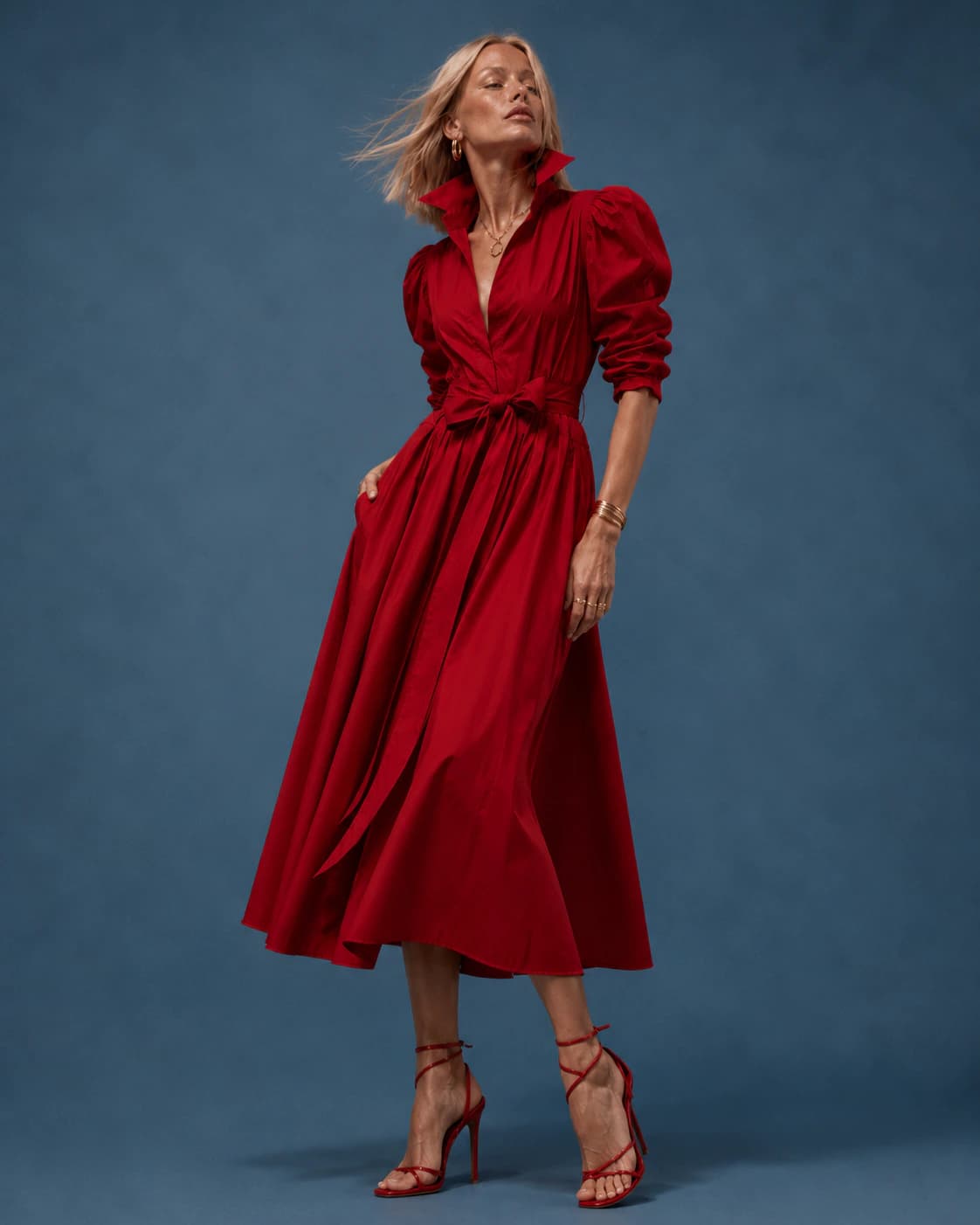 Vestido Miranda rojo - imagen 2