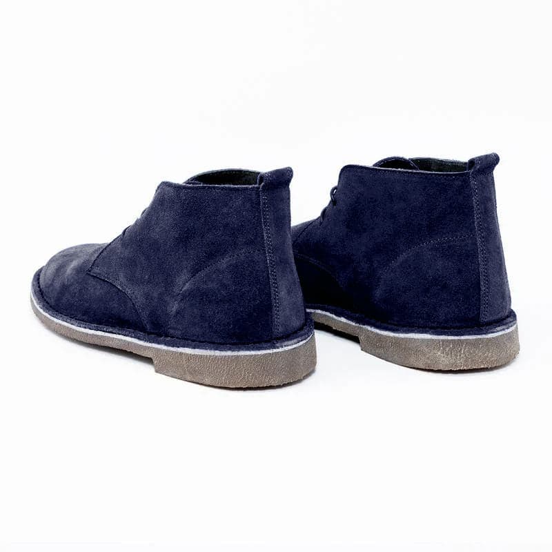 Botas Desert Hombre Cuero Carnaza Azul Marino - imagen 3