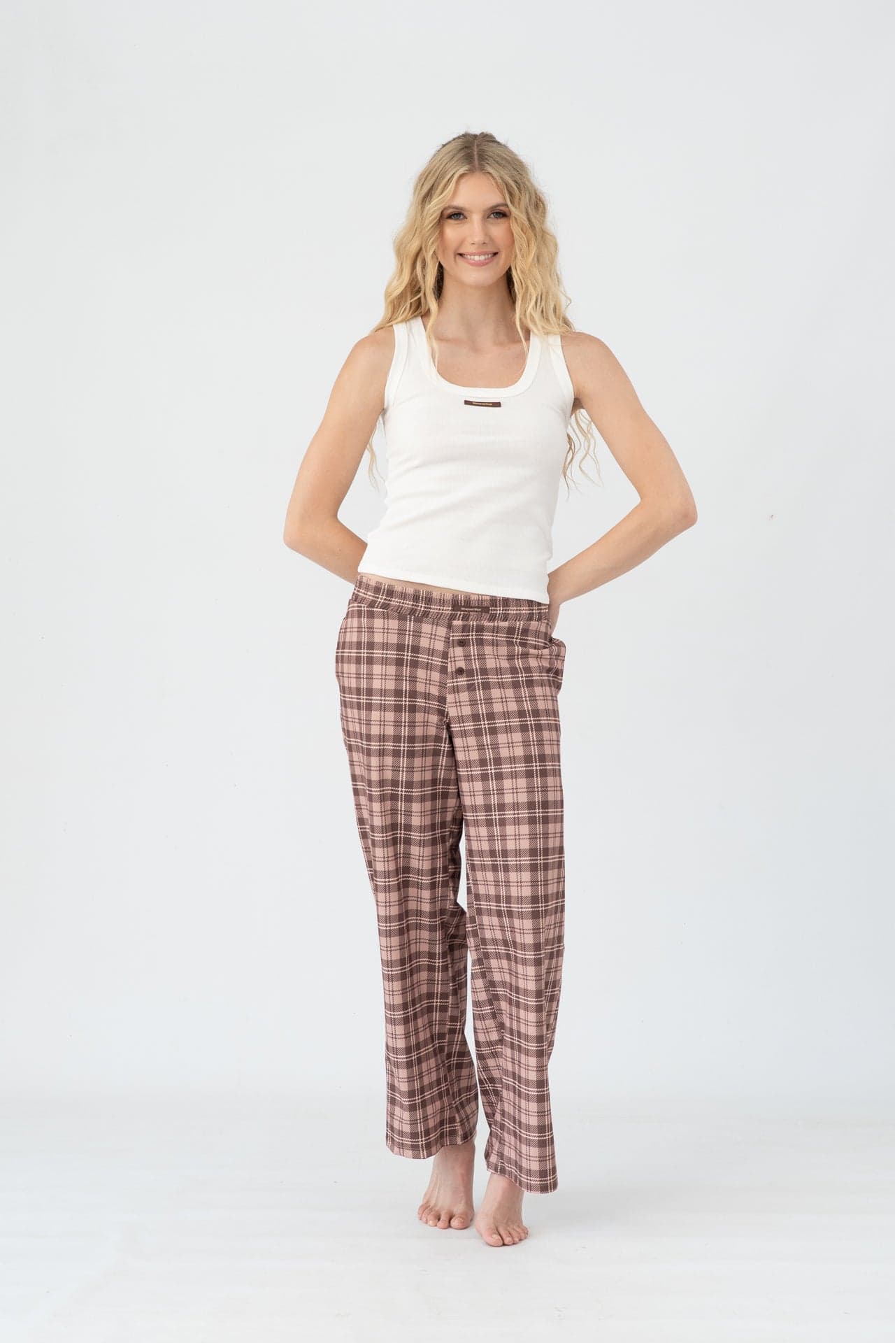 Set Pantalon London Mocha Plaid - imagen 3