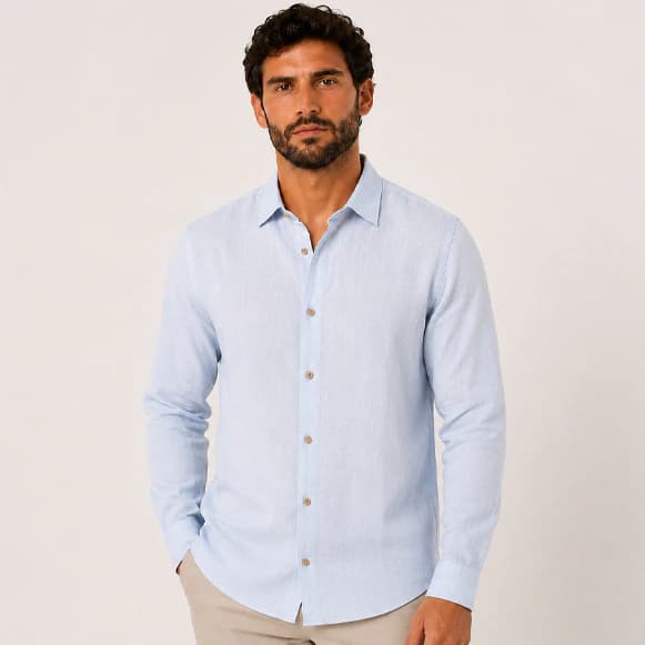 CAMISA ML 100% LINO HOMBRE