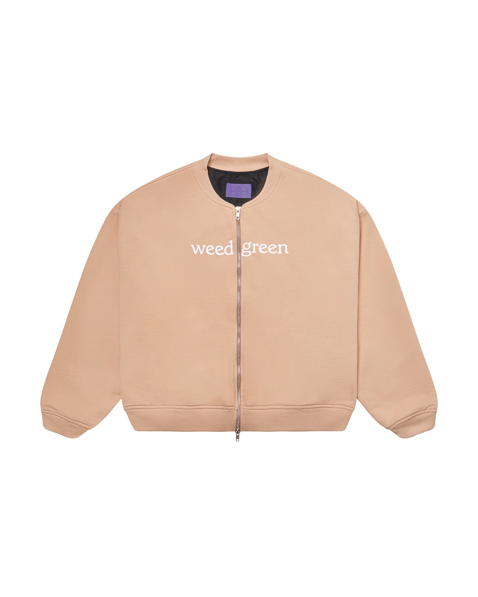 HOODIE DOBLE CIERRE BEIGE - imagen 1