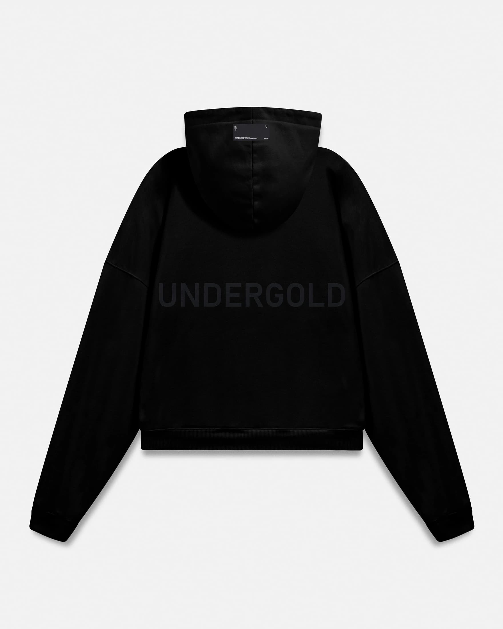 W Line Basic Boxy Fit Hoodie Black - imagen 1