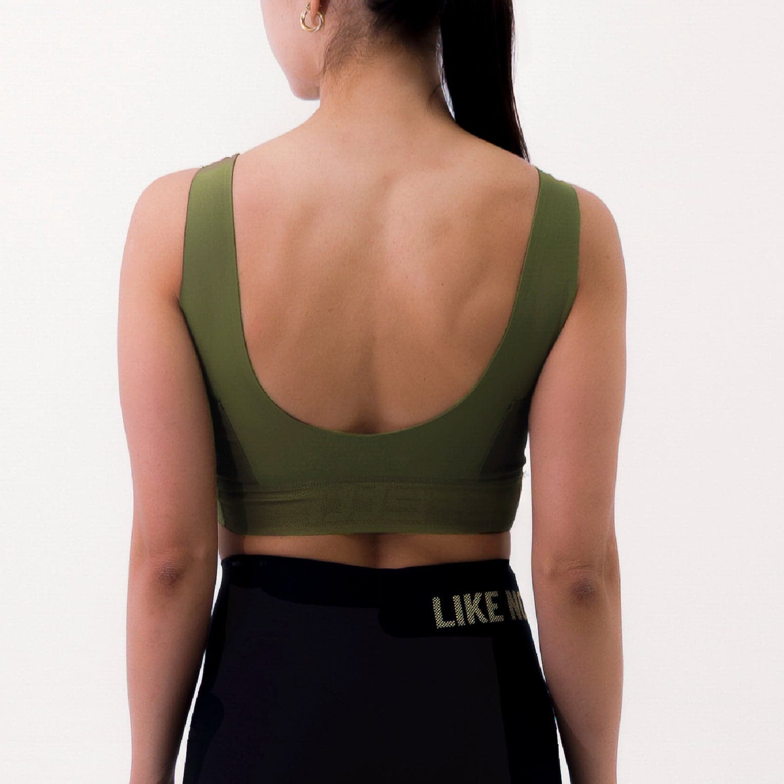 TOP RUNNING SYNK VERDE OLIVA PARA MUJER - imagen 4