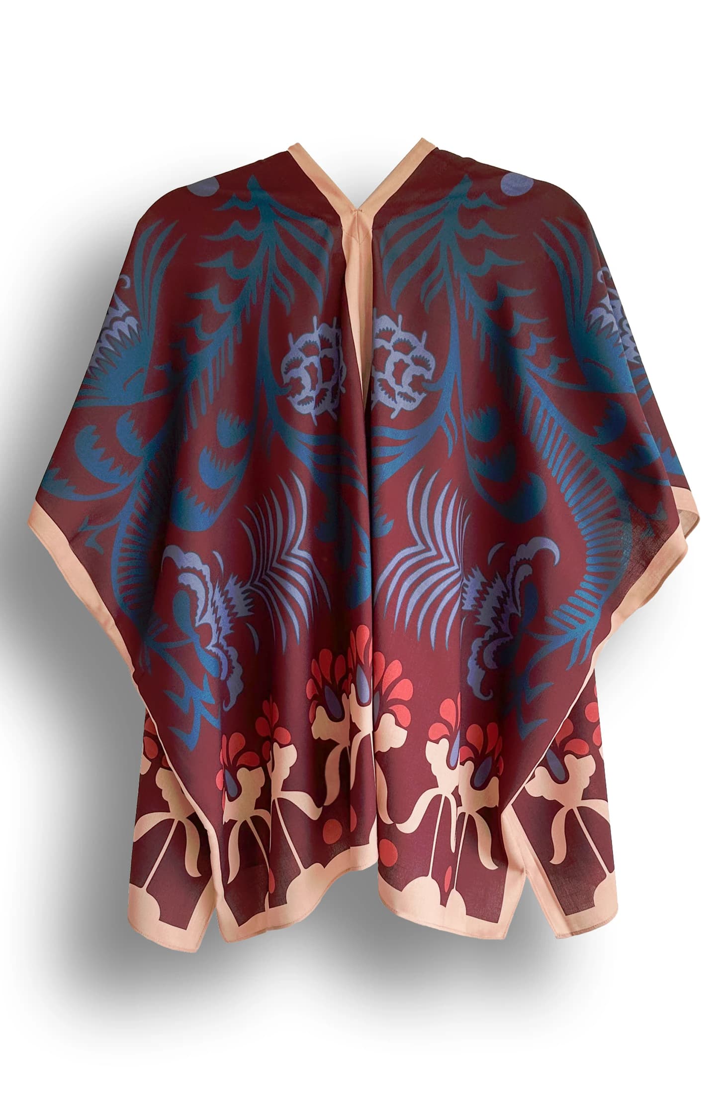 Kimono Corto Agave Vinotinto, Lino - imagen 5