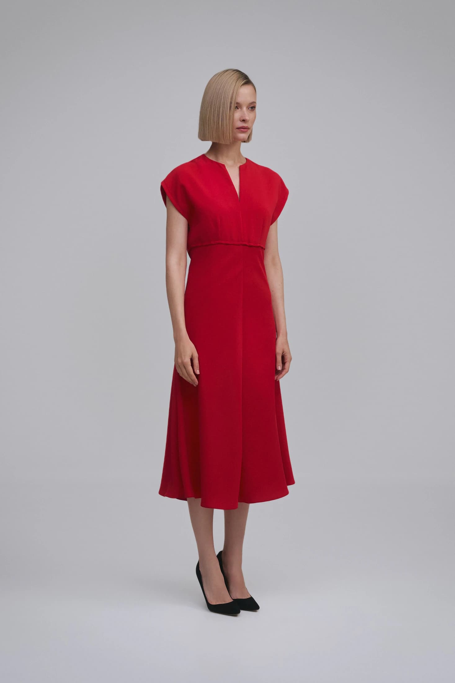 Bias-Cut Kimono-Sleeve Midi Dress - imagen 3