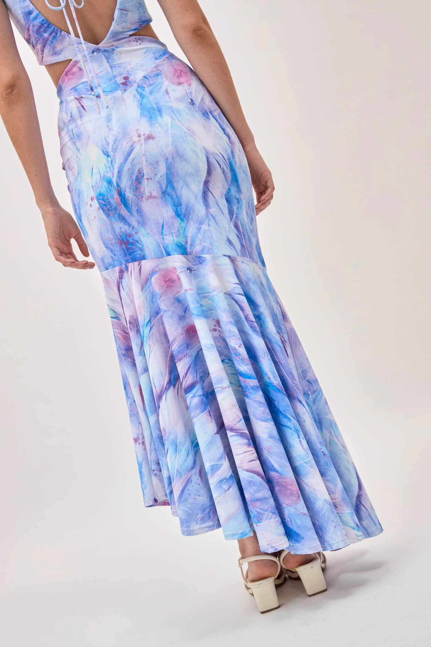 Vestido Oll Plumas Lila - imagen 7