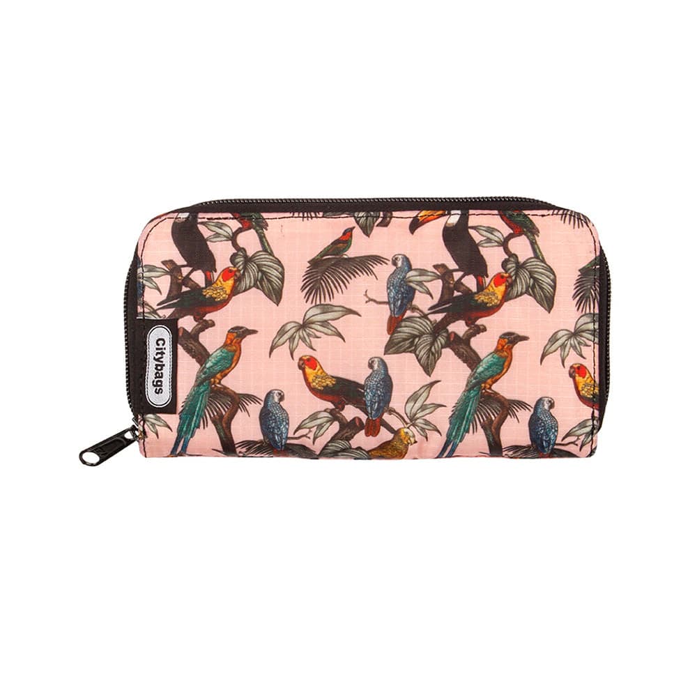 Billetera Dama Estampado Pajaros - imagen 1