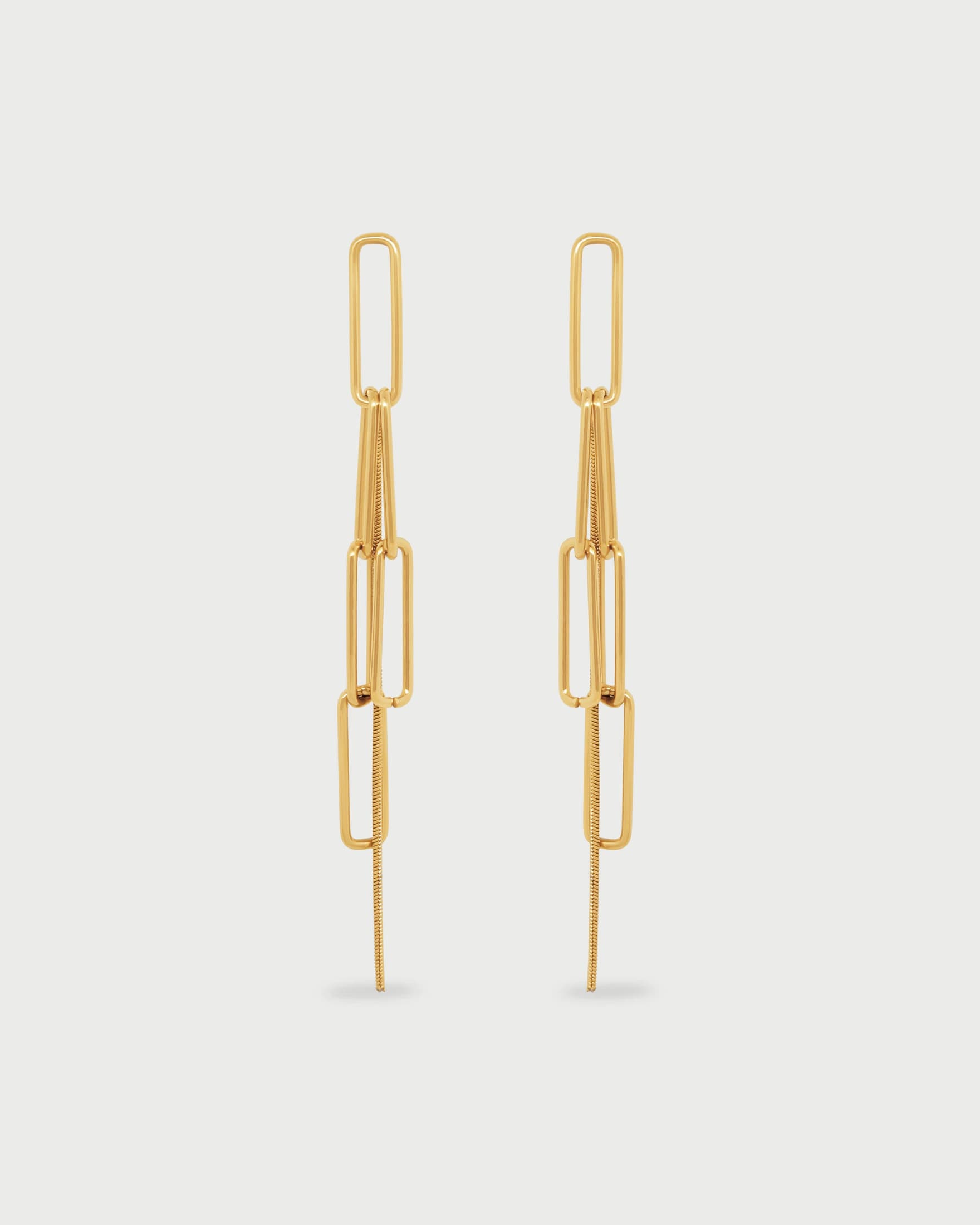 Aretes Largos Eslabones - imagen 2
