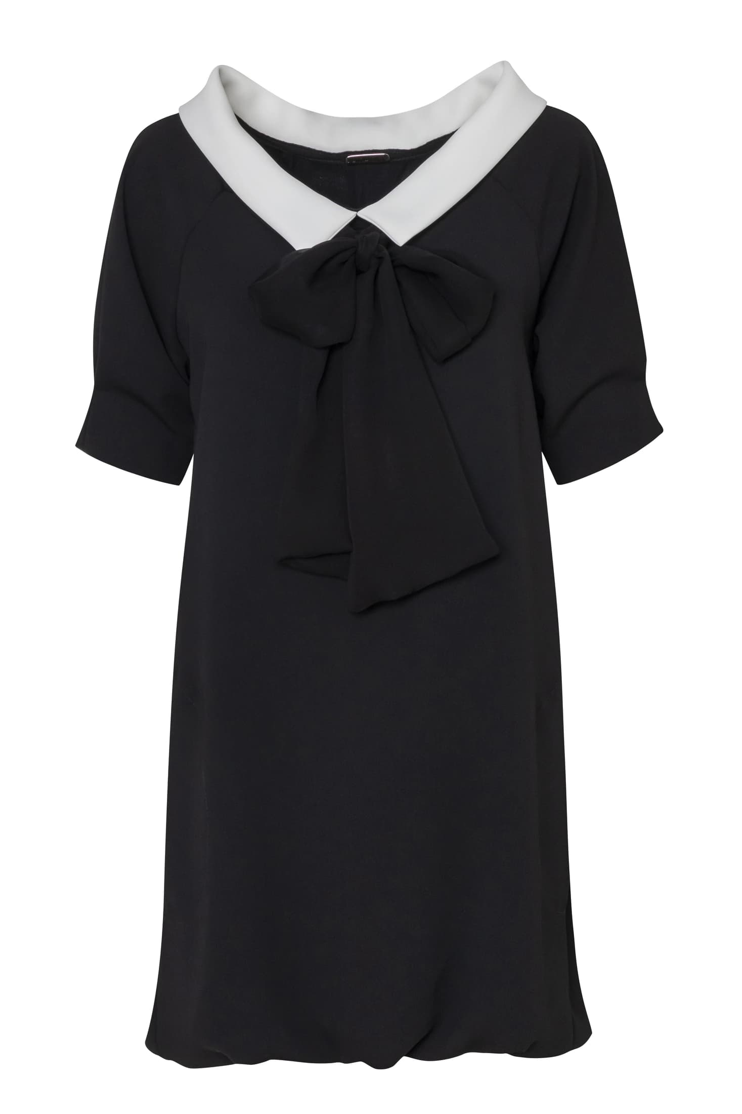 Bateau-Collar Bow-Tie Cady Mini Dress - imagen 2