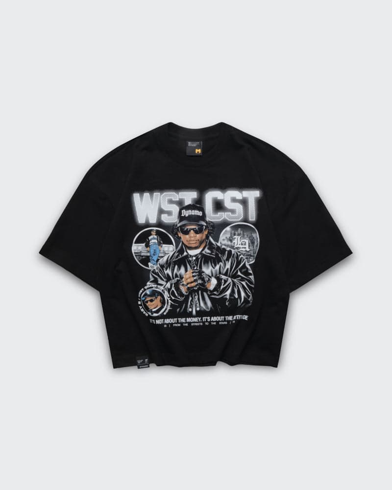 Camiseta Negra Boxy Eazy - imagen 1