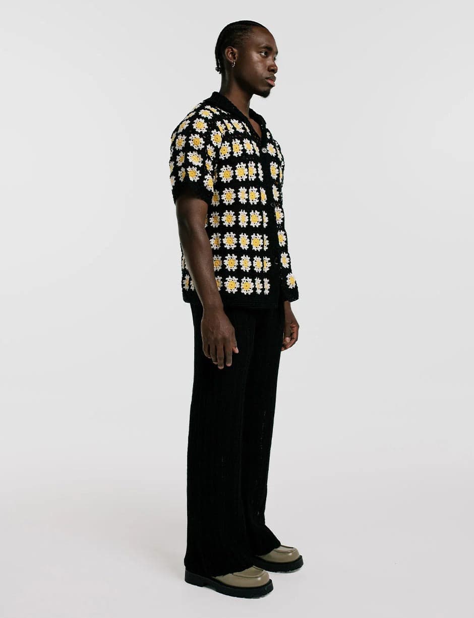 Guayabera Flores Crochet Hombre - imagen 2