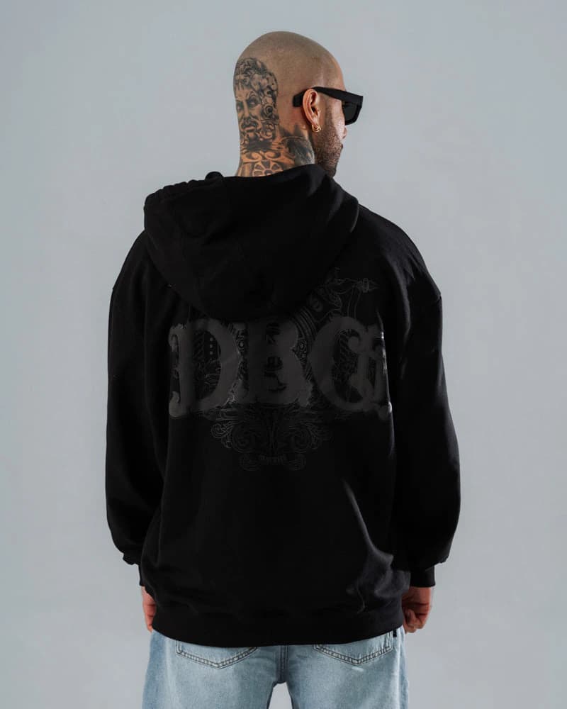 Hoodie Negro Oversize DRK - imagen 1