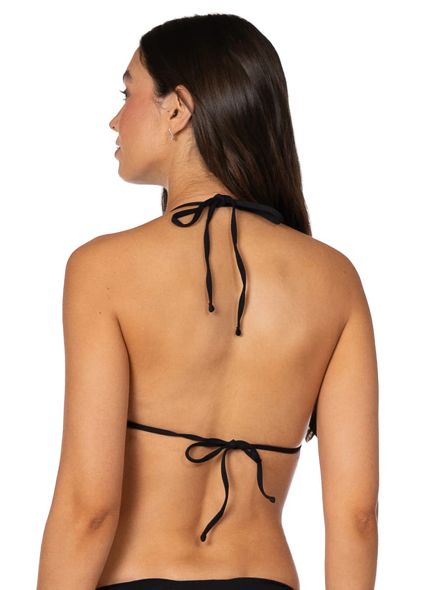 Maaji Jade Black Balmy Sliding Triangle Bikini Top - imagen 4