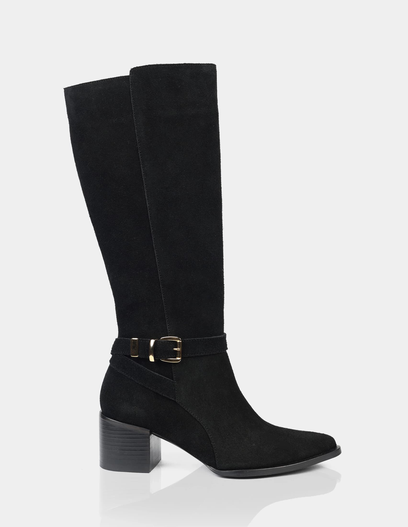 Bota Loren Gamuza Negro - imagen 1