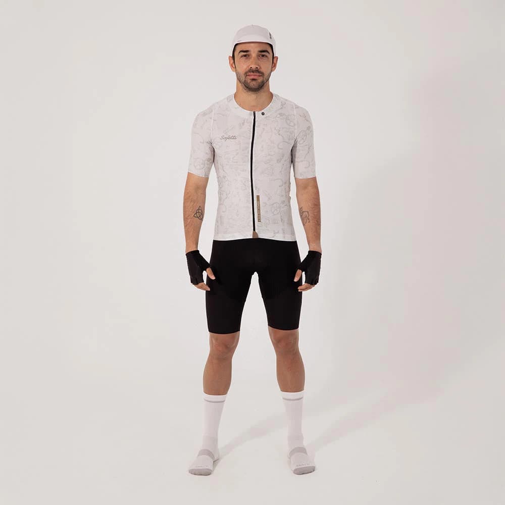 CAMISA CICLISMO MANGA CORTA CLASSIC PARTS PERLA PARA HOMBRE - imagen 1