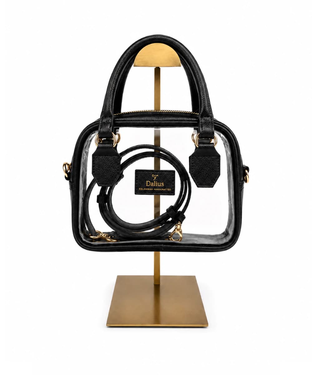 Mini Bolso Transparente negro - imagen 1