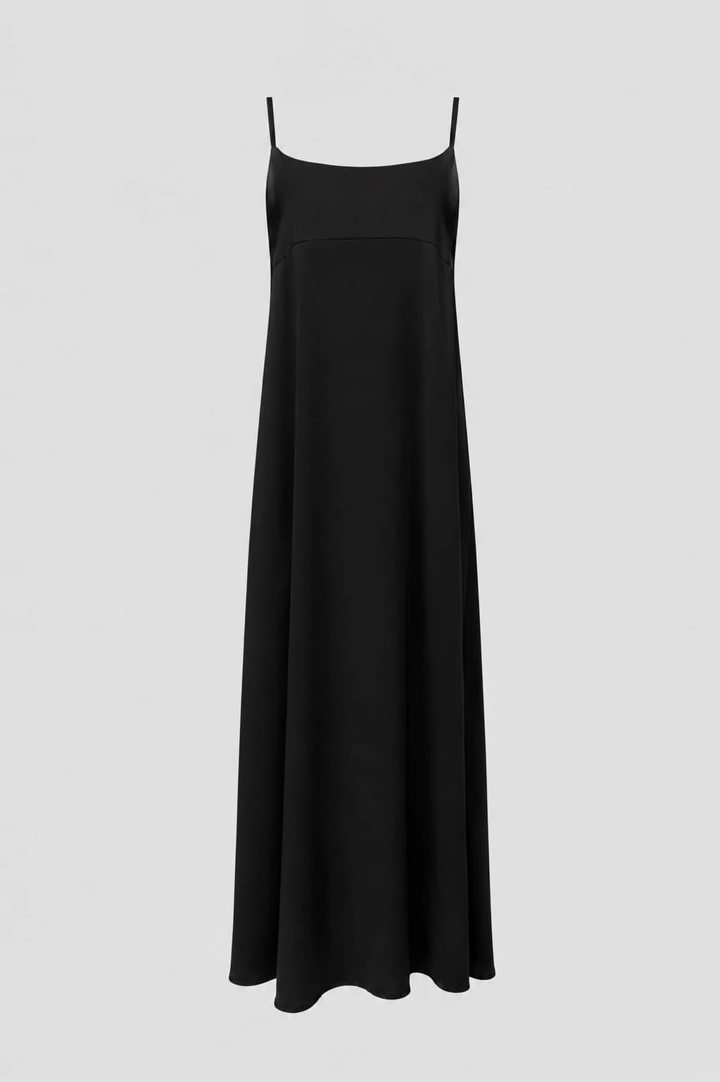 Grey maxi slip dress