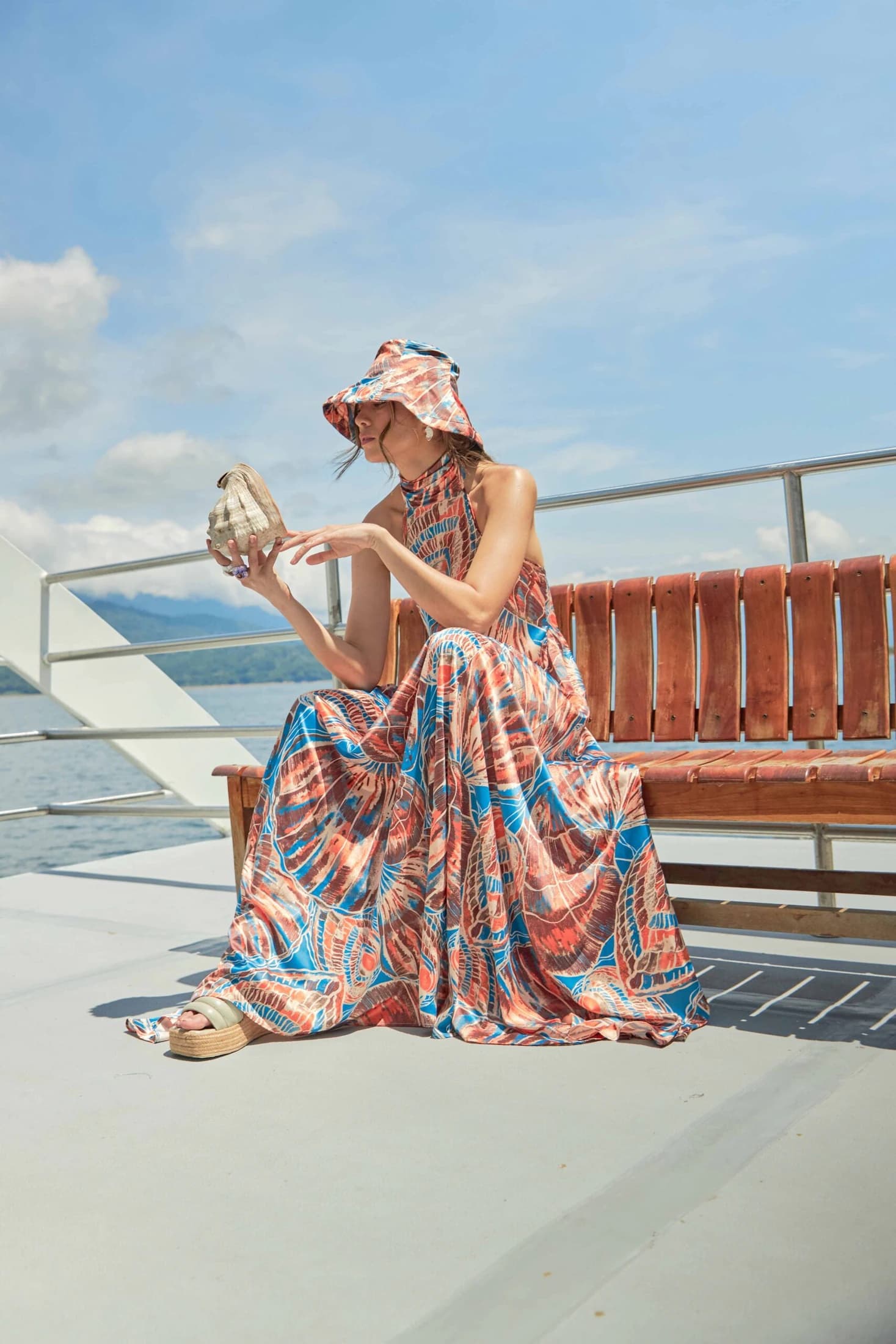 Vestido Apolinary Almejas Estampado - imagen 4