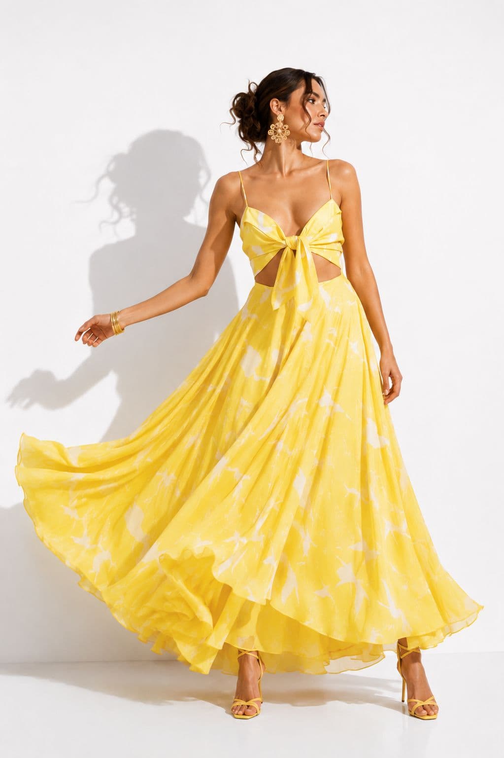 Vestido Gil Gaviotas Amarillas Estampado - imagen 3