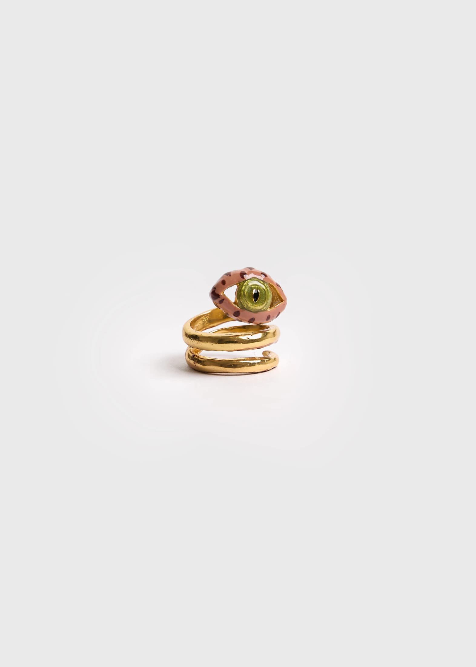 Anillo Espiral Eye Terracota - imagen 1