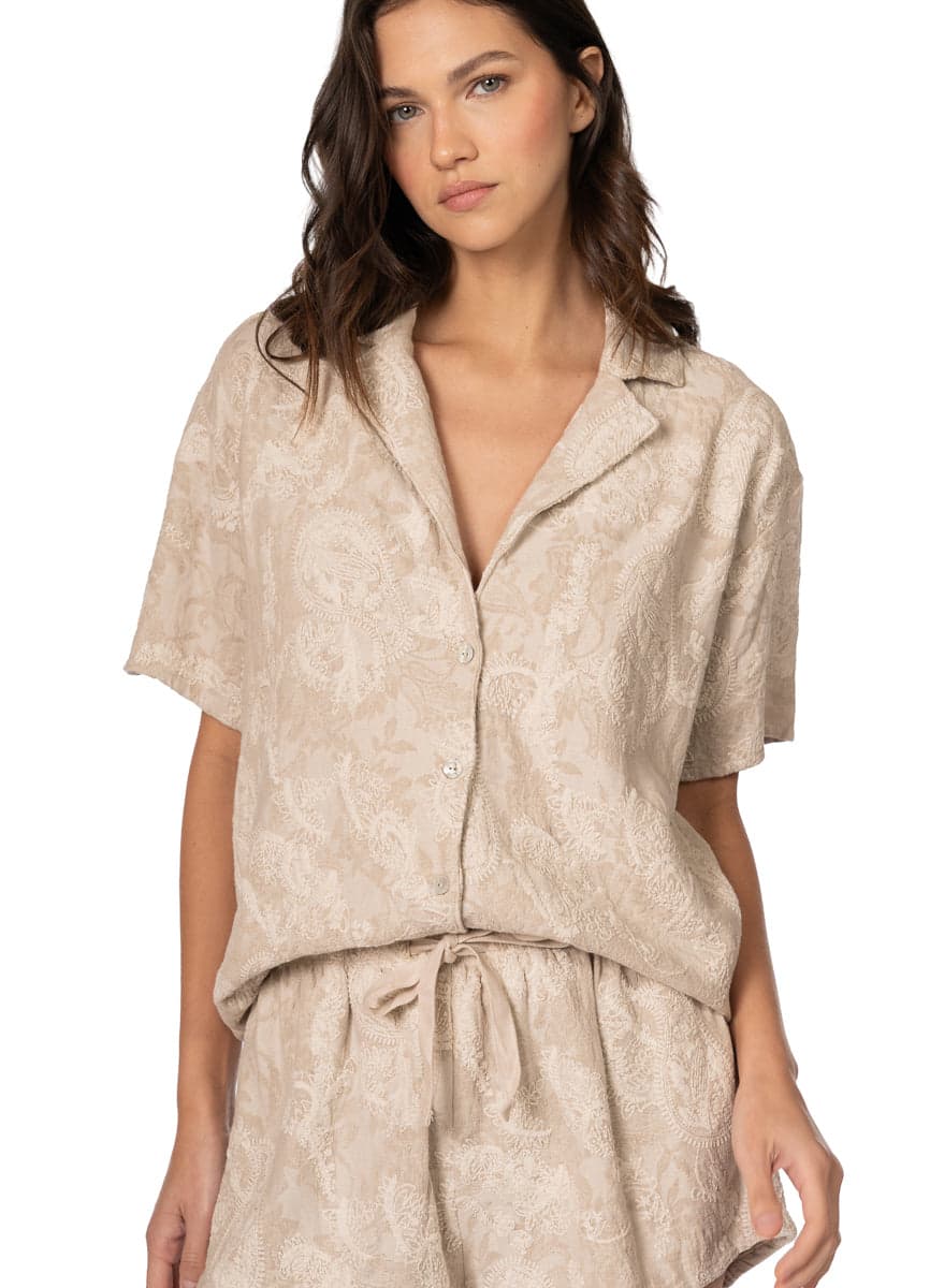 Maaji Stitched Garden Slumbers Set Short Sleeve Short Set - imagen 2