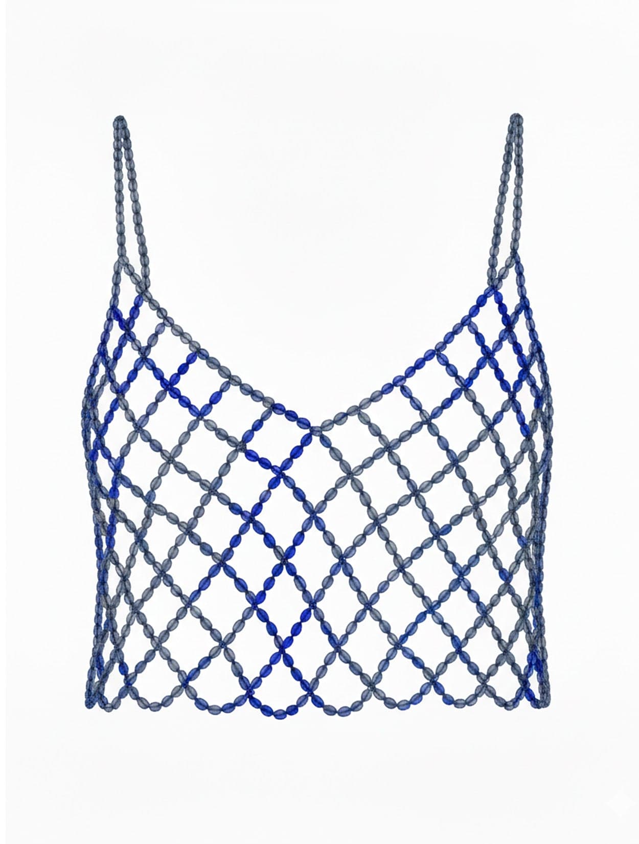 TOP DIAMANTE AZUL GRISÁCEO - imagen 1