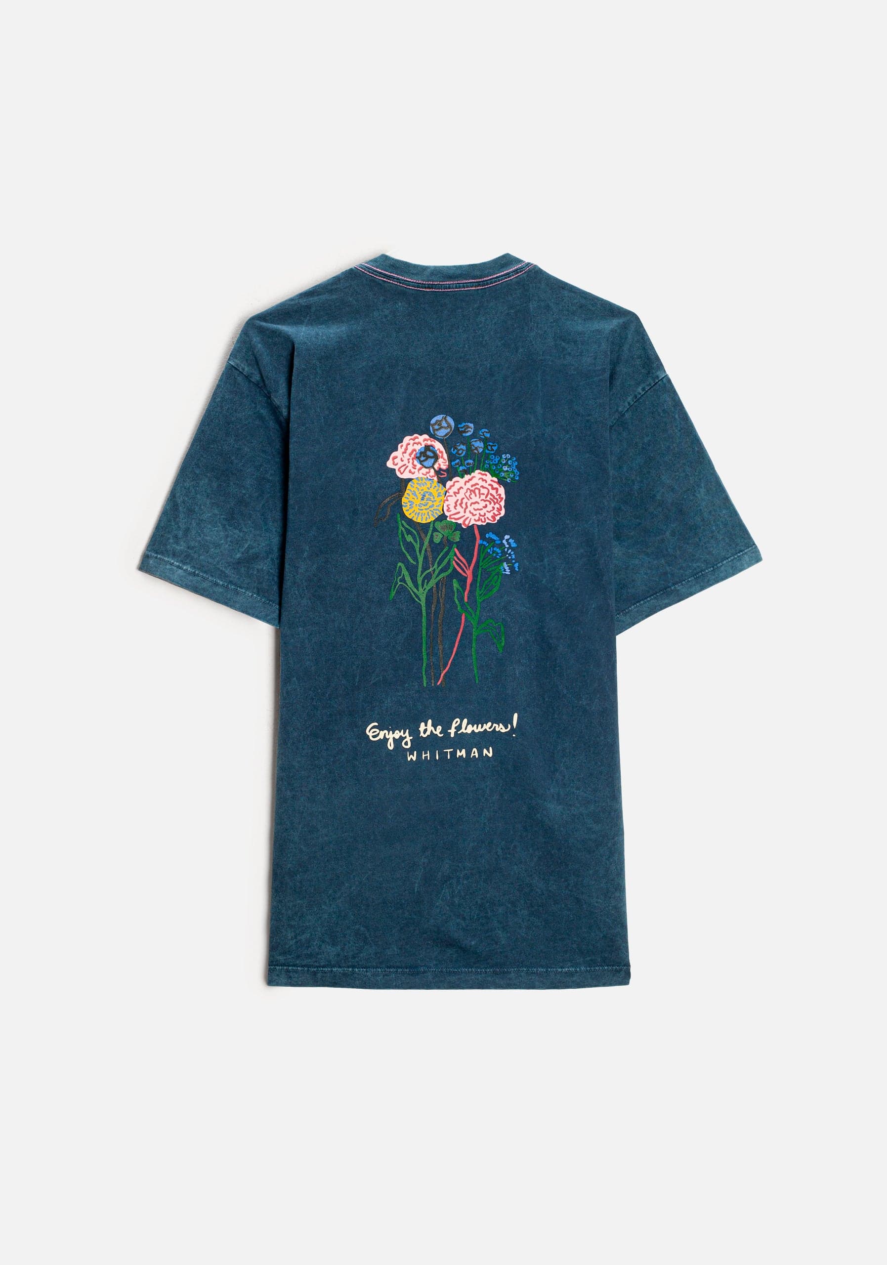 Camiseta H Botánico Azul Estampada - imagen 1