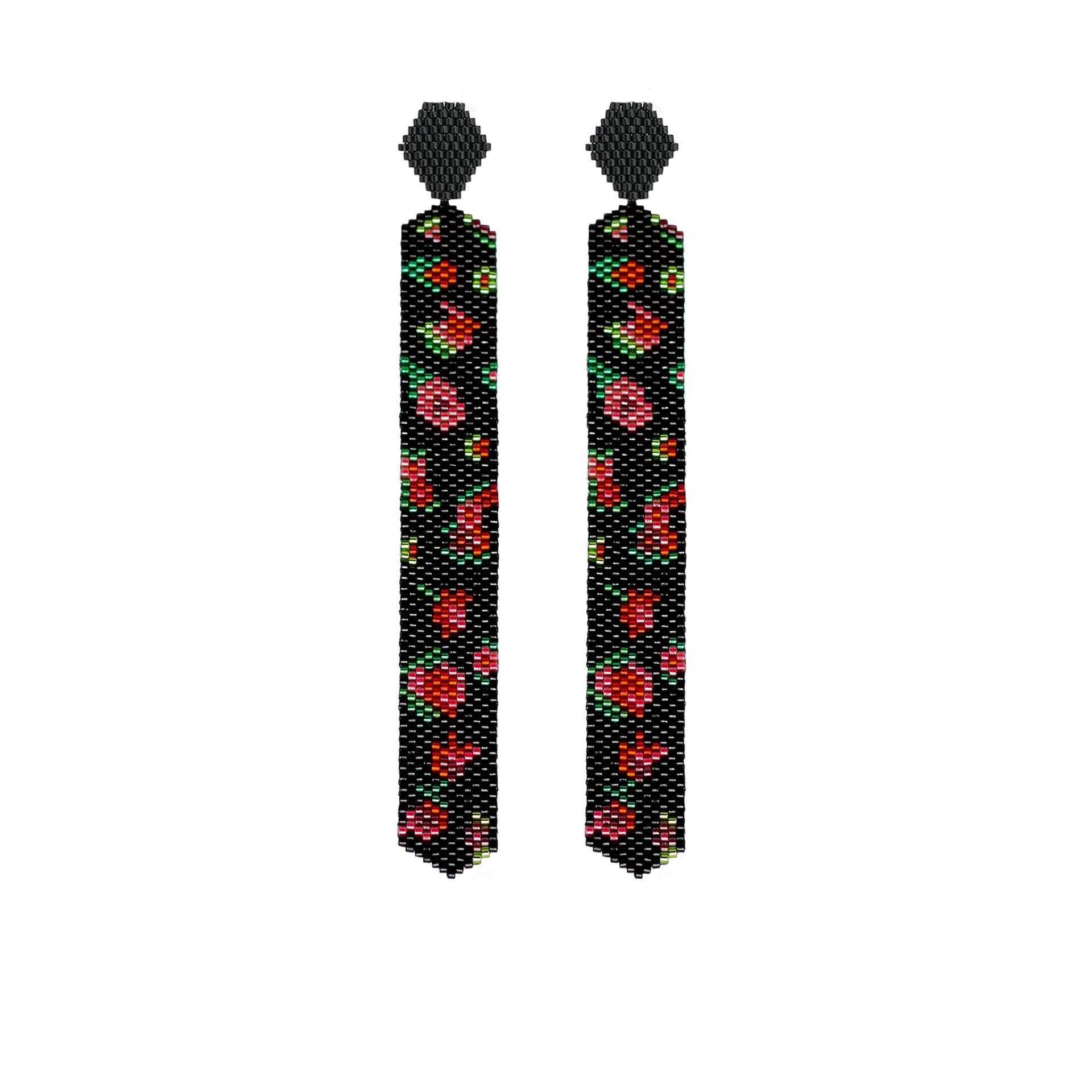 Aretes Cuento Alma de Rosas Negra - imagen 1