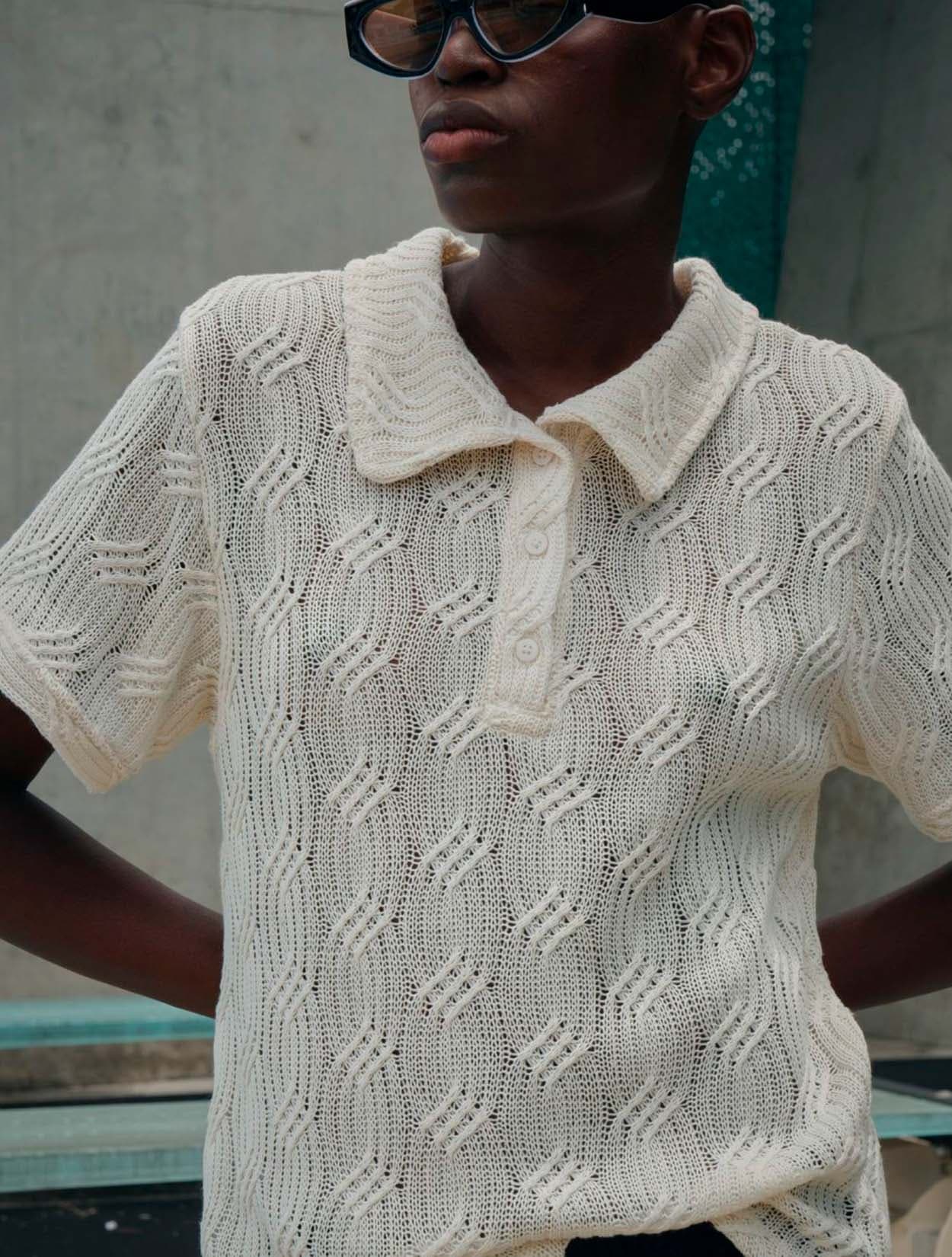 BLUSA POLO CROCHET - imagen 2