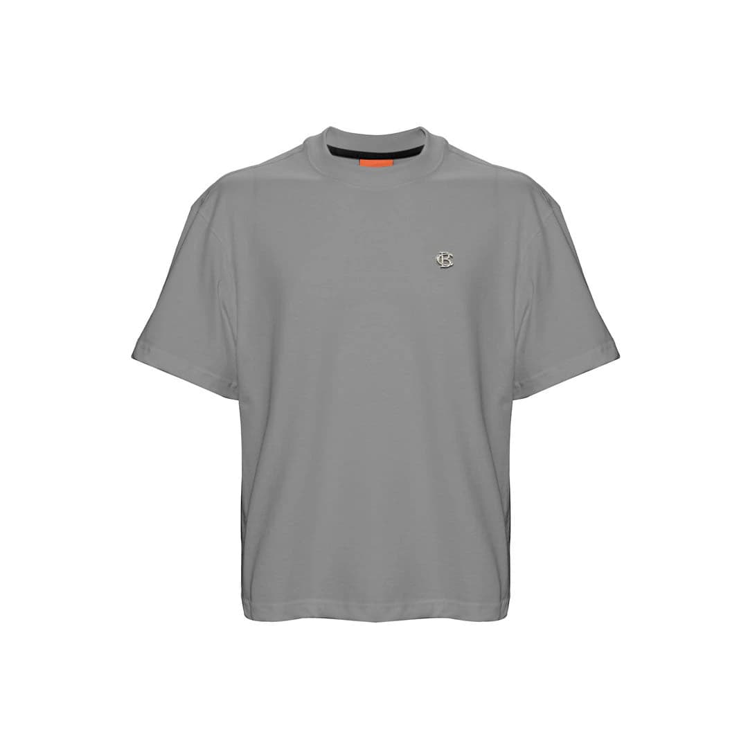 Camiseta Oversize Gris Basics Chrome