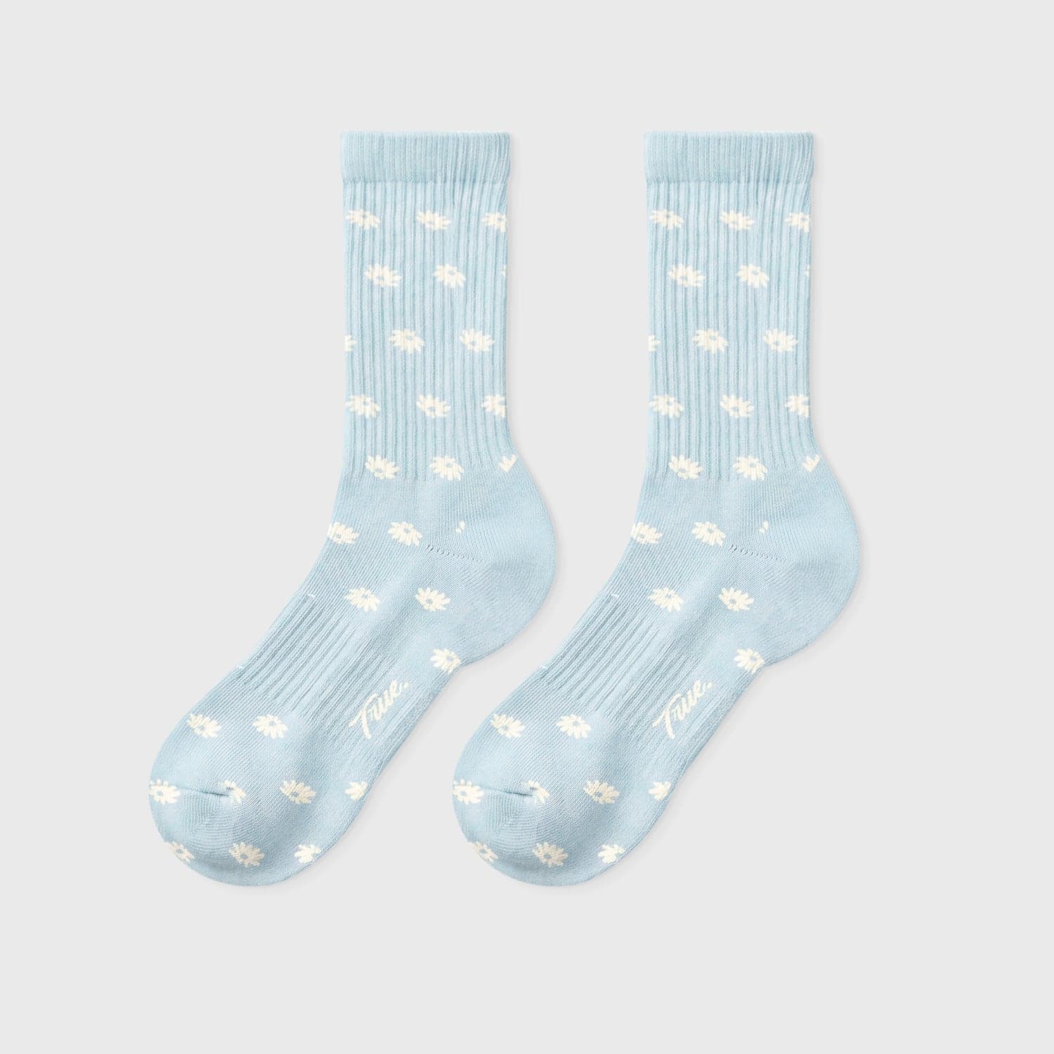 Flowers Socks - Baby Blue