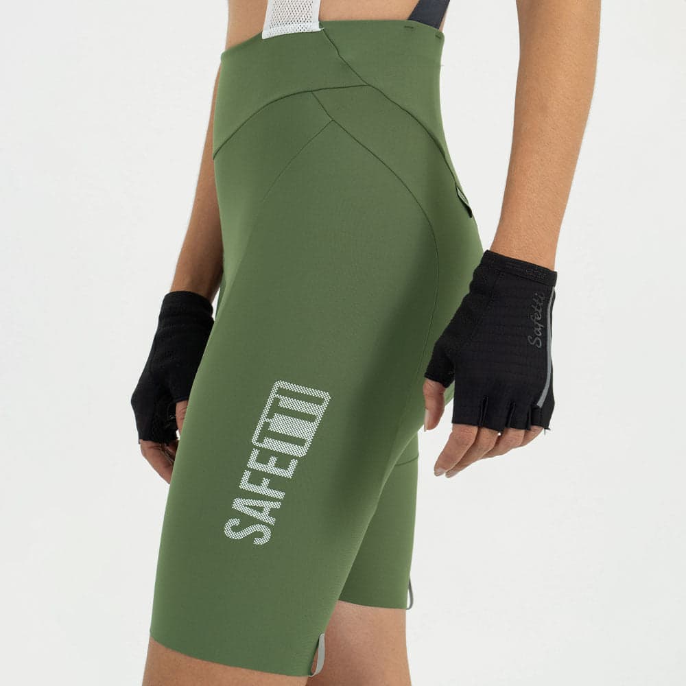 PANTALONETA CICLISMO CON CARGADERAS GIRONA OLIVA PARA MUJER - imagen 5